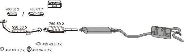 ERNST 130028 Система випуску ОГ