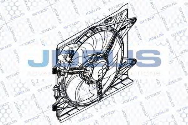JDEUS EV8C0310 Вентилятор, охолодження двигуна
