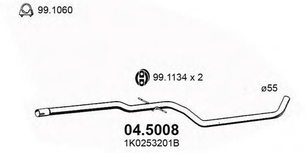VW 5P0253181BB Труба вихлопного газу