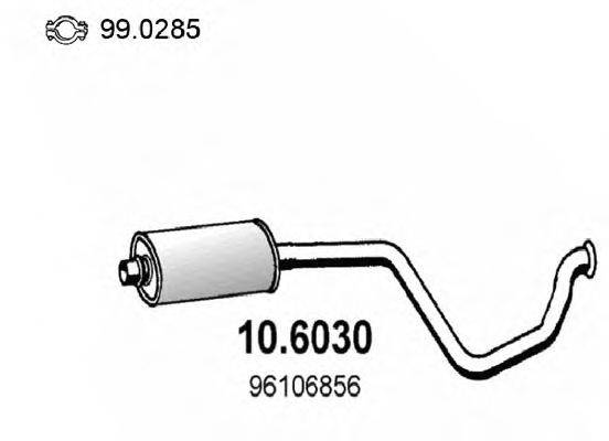 ASSO 106030 Середній глушник вихлопних газів