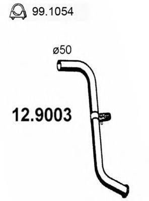 ASSO 129003 Труба вихлопного газу