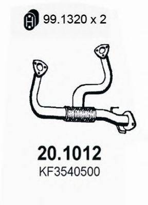 MAZDA KF3540500 Труба вихлопного газу