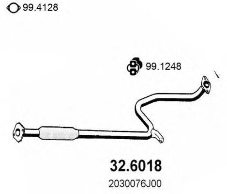 ASSO 326018 Середній глушник вихлопних газів