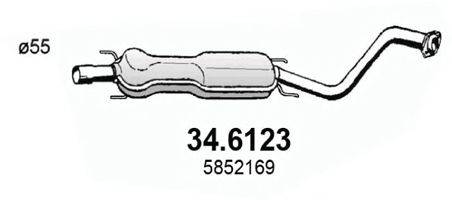 ASSO 346123 Середній глушник вихлопних газів