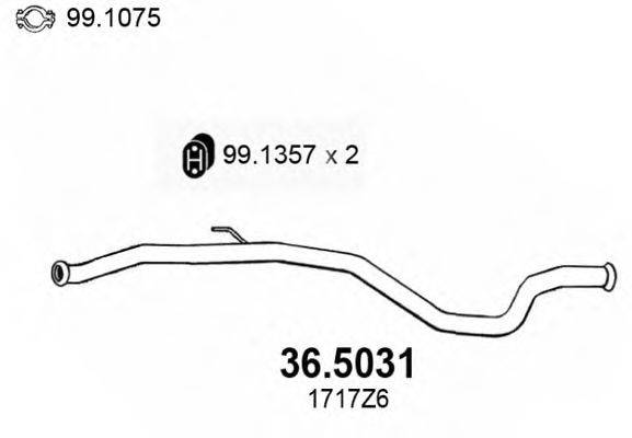 ASSO 365031 Труба вихлопного газу