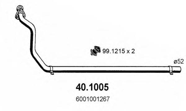 ASSO 401005 Труба вихлопного газу