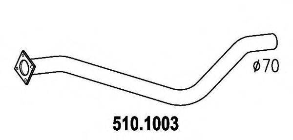 ASSO 5101003 Труба вихлопного газу