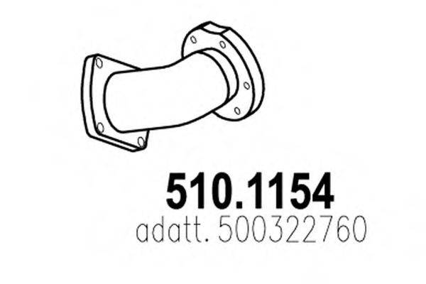 ASSO 5101154 Труба вихлопного газу
