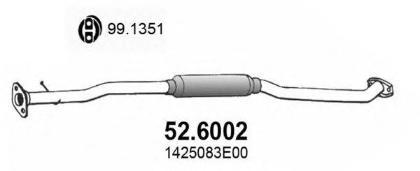 ASSO 526002 Середній глушник вихлопних газів