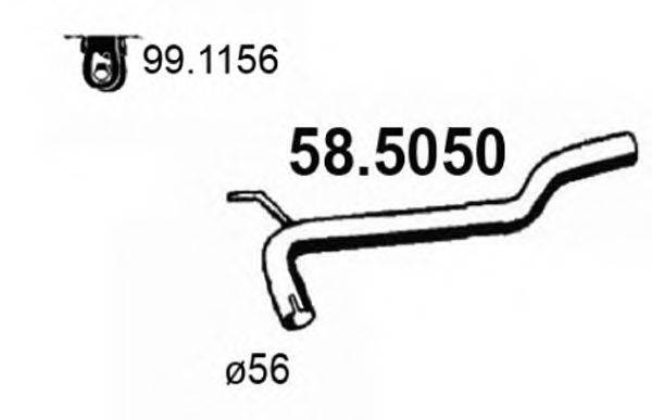 ASSO 585050 Труба вихлопного газу