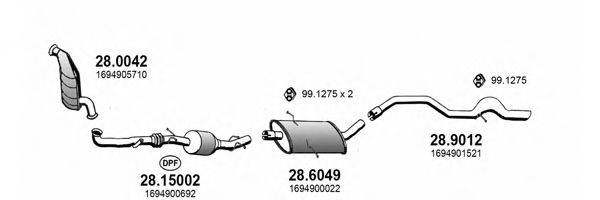 ASSO ART3985 Система випуску ОГ