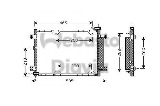 WEBASTO 82D0226176MA Конденсатор, кондиціонер