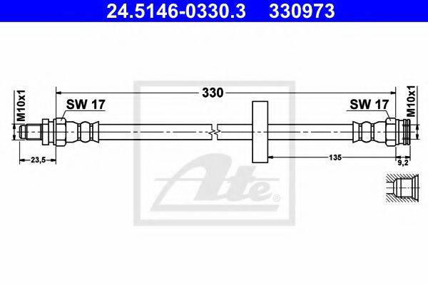 SMART 000 4163 V001 000000 Гальмівний шланг