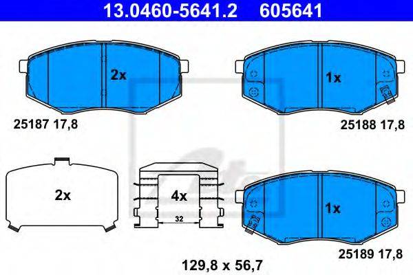 SBS 1501223448 Комплект гальмівних колодок, дискове гальмо