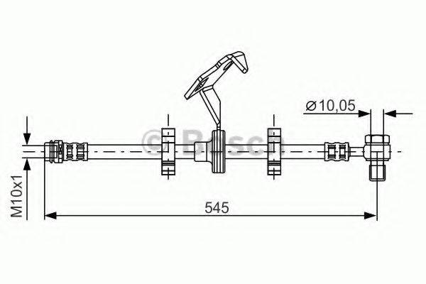 BOSCH 1987481078 Гальмівний шланг