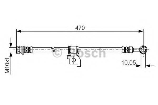 CF GOMMA 510889 Гальмівний шланг