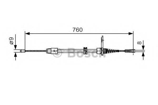 BOSCH BC916 Трос, стоянкова гальмівна система