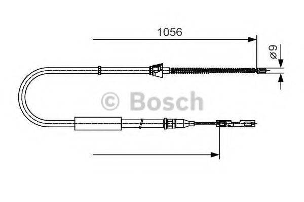 BOSCH 1987482125 Трос, стоянкова гальмівна система