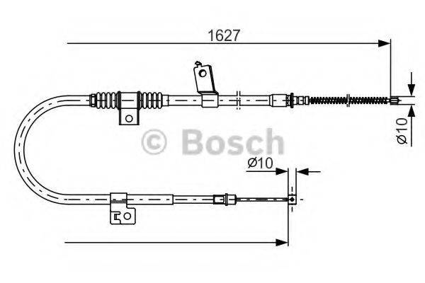 BOSCH BC1158 Трос, стоянкова гальмівна система