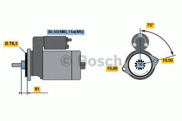 BOSCH 0001110081 Стартер