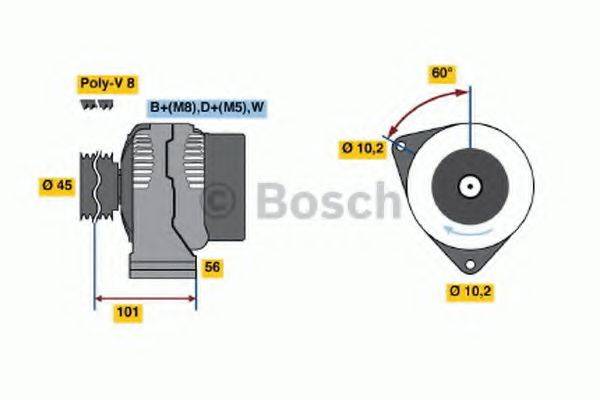 BOSCH 0120465016 Генератор