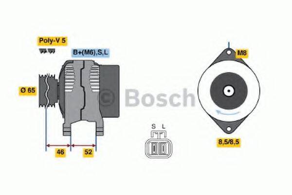 BOSCH 0986044811 Генератор