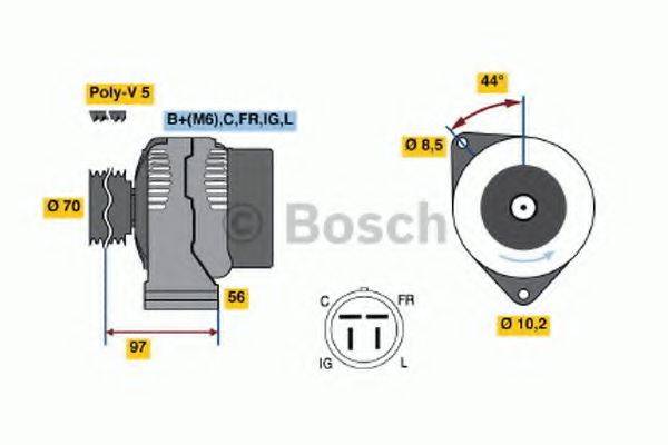 BOSCH 0986045961 Генератор