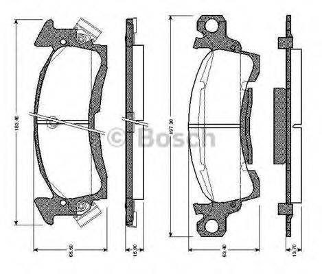 BUICK 18024921 Комплект гальмівних колодок, дискове гальмо