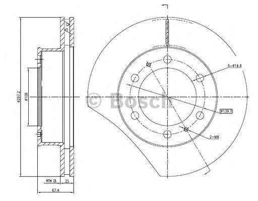 BOSCH 0986BB4315 гальмівний диск