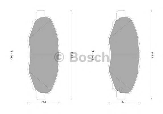 TOYOTA 04465-0K100 Комплект гальмівних колодок, дискове гальмо