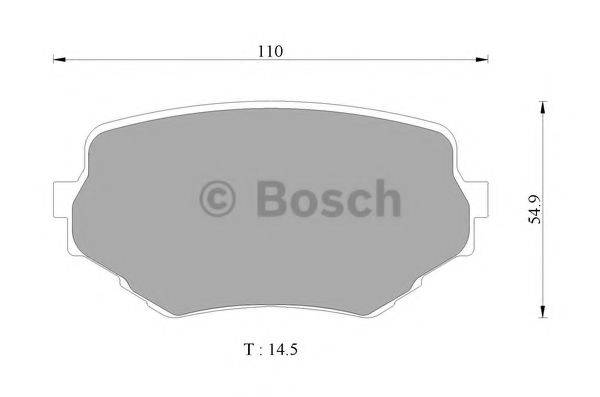 BOSCH BP2319 Комплект гальмівних колодок, дискове гальмо