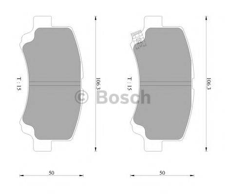 BOSCH BP2336 Комплект гальмівних колодок, дискове гальмо
