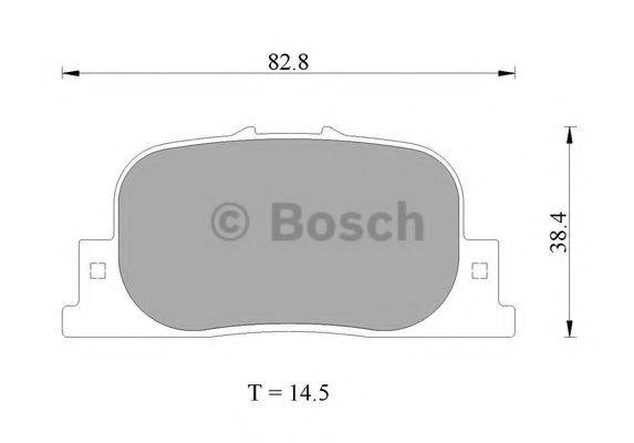 BOSCH 0986AB2654 Комплект гальмівних колодок, дискове гальмо