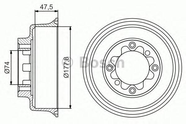 BREMBO 14316910 Гальмівний барабан