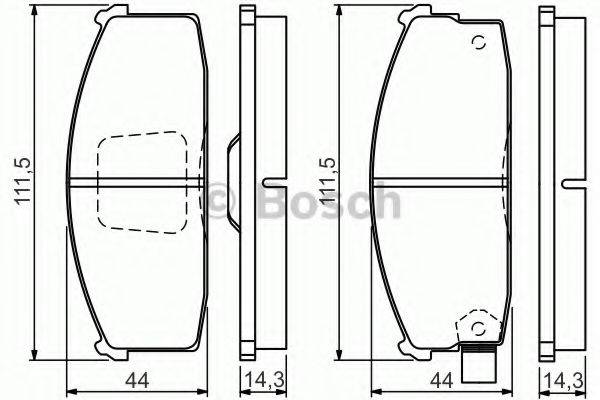 NISSAN DA060 06F93 Комплект гальмівних колодок, дискове гальмо