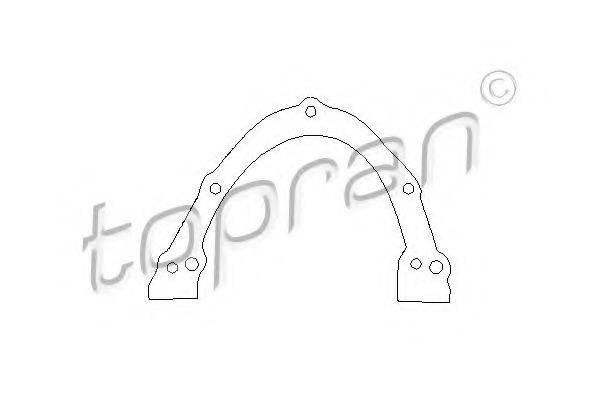 TOPRAN 100193 Прокладка, кришка картера (блок-картер двигуна)