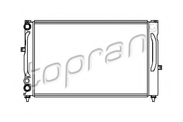 TOPRAN 107151 Радіатор, охолодження двигуна