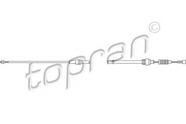 TOPRAN 109815 Трос, стоянкова гальмівна система