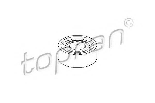 TOPRAN 109158 Паразитний / провідний ролик, полікліновий ремінь