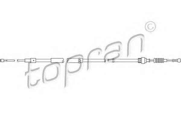 TOPRAN 112873 Трос, стоянкова гальмівна система