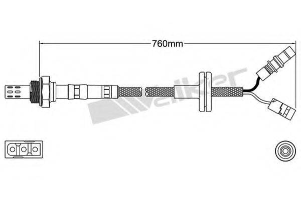 WALKER PRODUCTS 25024034 Лямбда-зонд