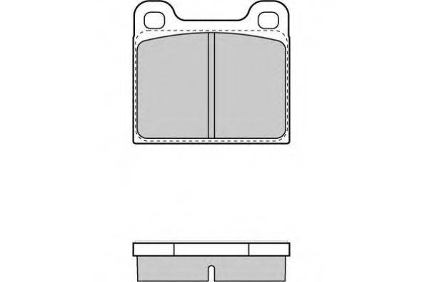 E.T.F. 21035 Комплект гальмівних колодок, дискове гальмо