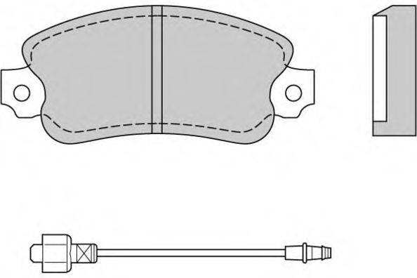 E.T.F. 20534 Комплект гальмівних колодок, дискове гальмо