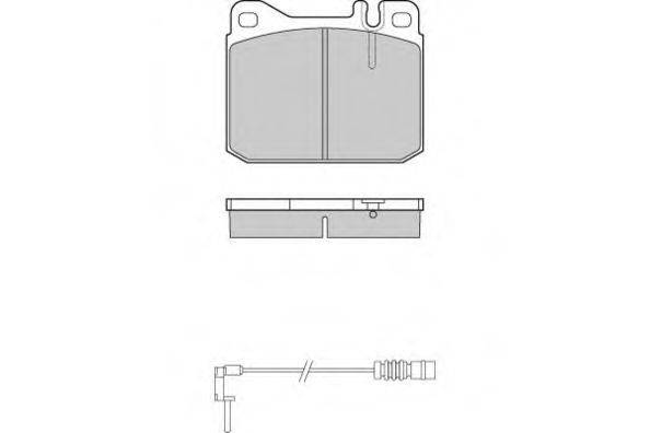ACDELCO 171-1144 Комплект гальмівних колодок, дискове гальмо