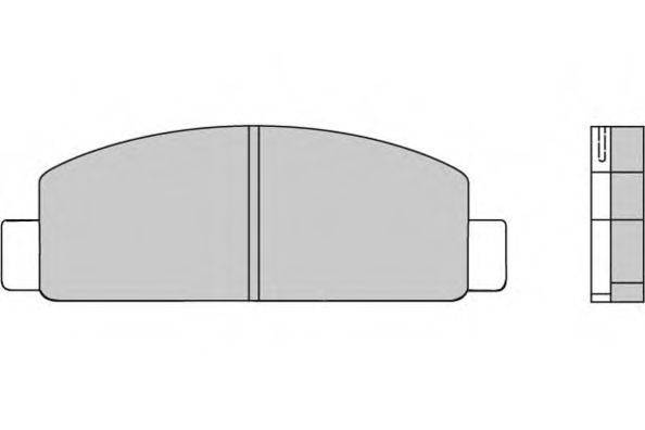 AKEBONO A-139 Комплект гальмівних колодок, дискове гальмо