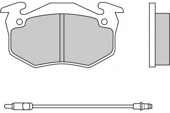 E.T.F. 20636 Комплект гальмівних колодок, дискове гальмо