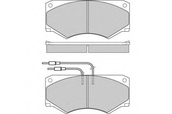 E.T.F. 120416 Комплект гальмівних колодок, дискове гальмо