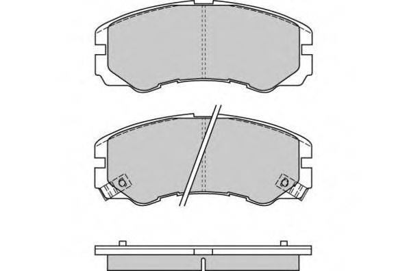 E.T.F. 21846 Комплект гальмівних колодок, дискове гальмо