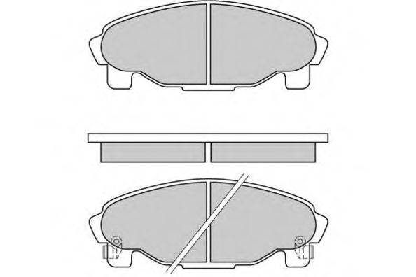 E.T.F. 21954 Комплект гальмівних колодок, дискове гальмо