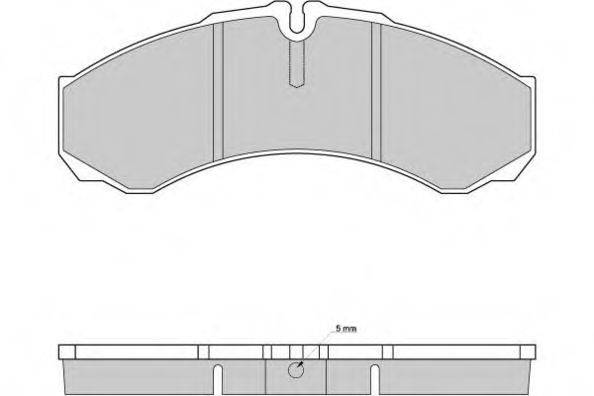 E.T.F. 120925 Комплект гальмівних колодок, дискове гальмо